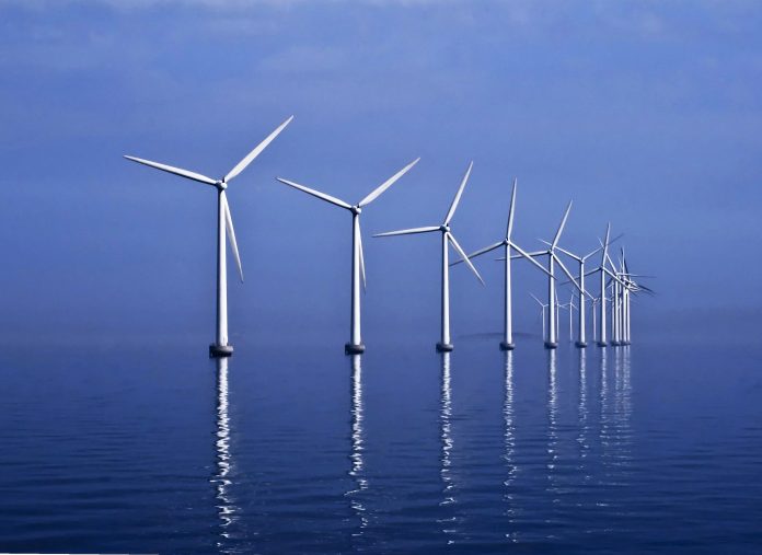 Generadores de energía eólica en el mar