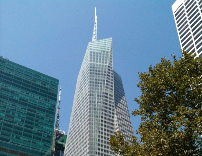 Torre de Bank of América, sede del banco en Nueva York
