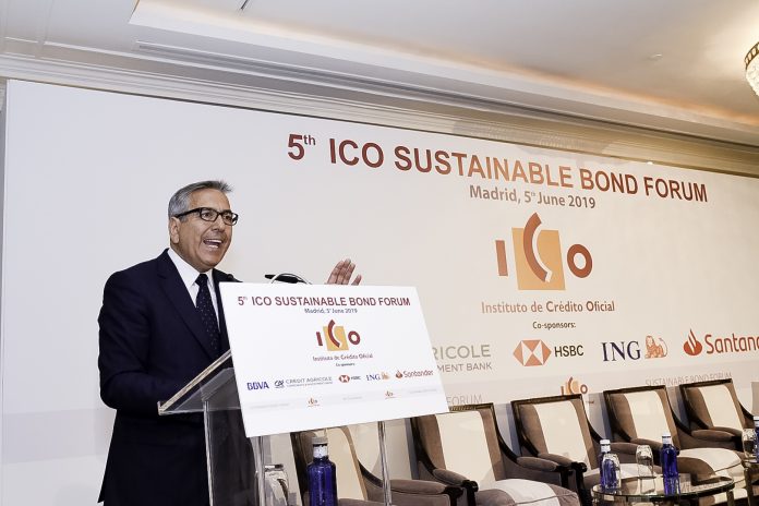 José Carlos García de Quevedo , presidente del ICO en la inauguración del Sustainable Bond Forum