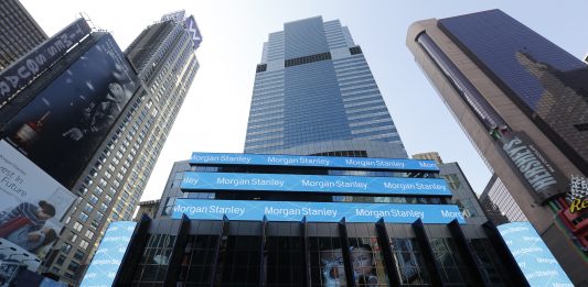 Sede de Morgan Stanley en Times Square Broadway
